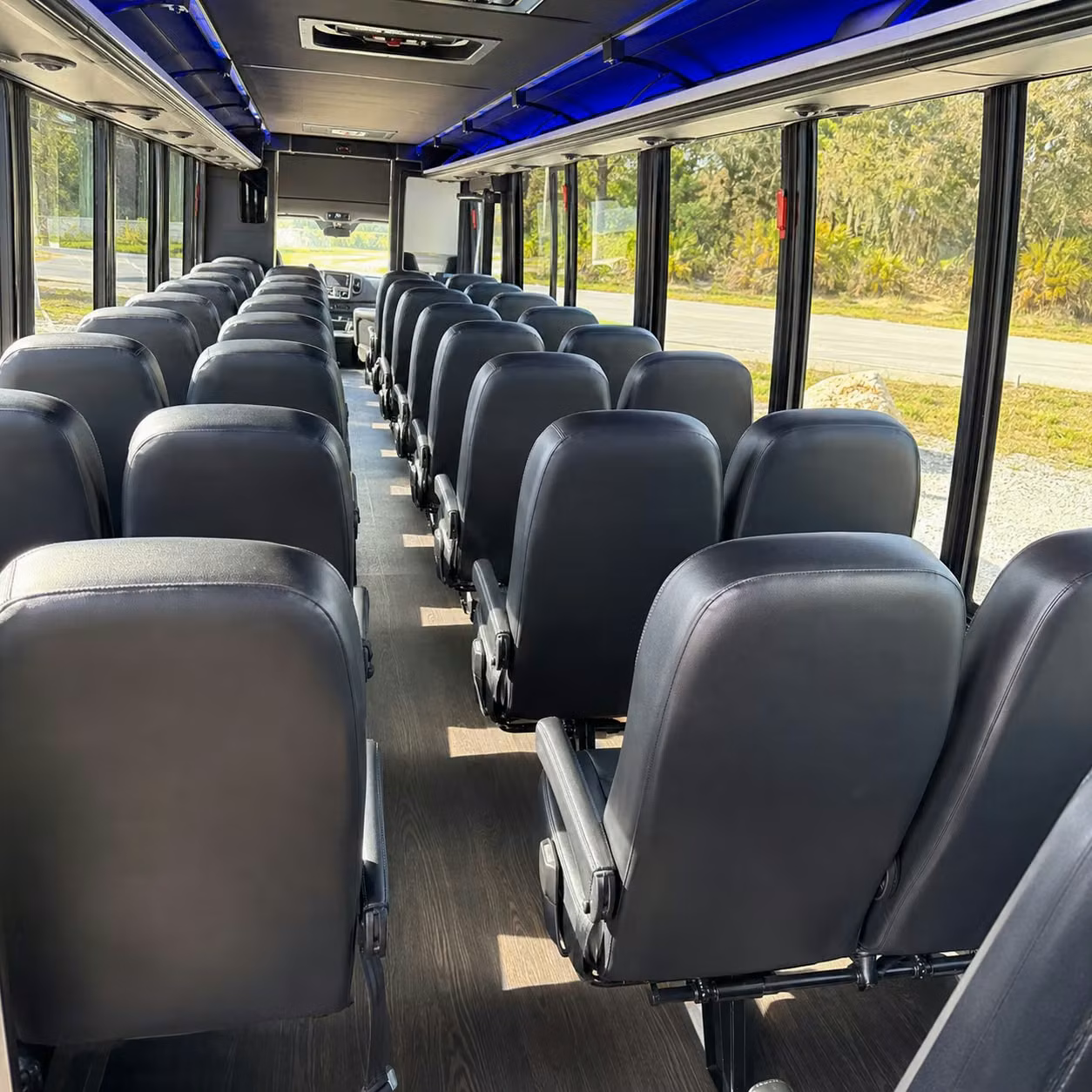 28 passenger minibus inside