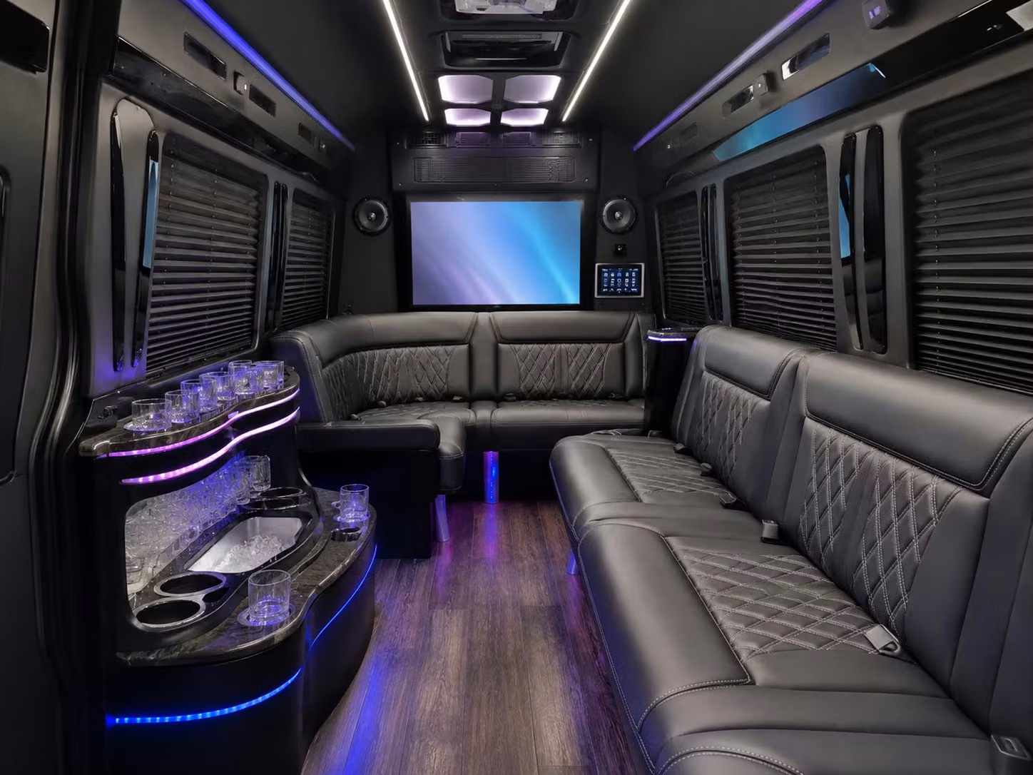 bus rental options for upland trips