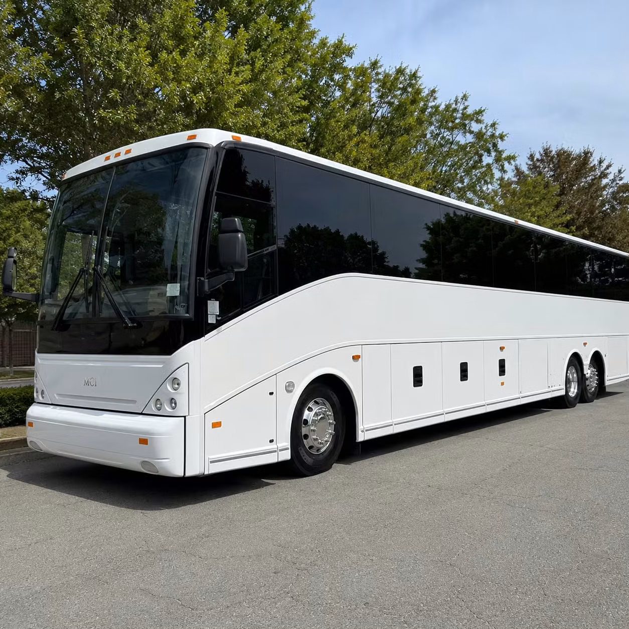 upland 56 passenger charter bus rental
